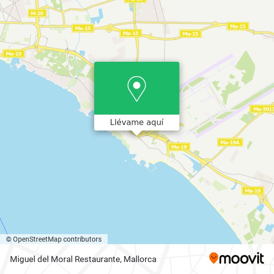 Mapa Miguel del Moral Restaurante