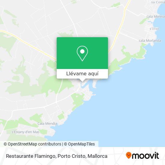 Mapa Restaurante Flamingo, Porto Cristo
