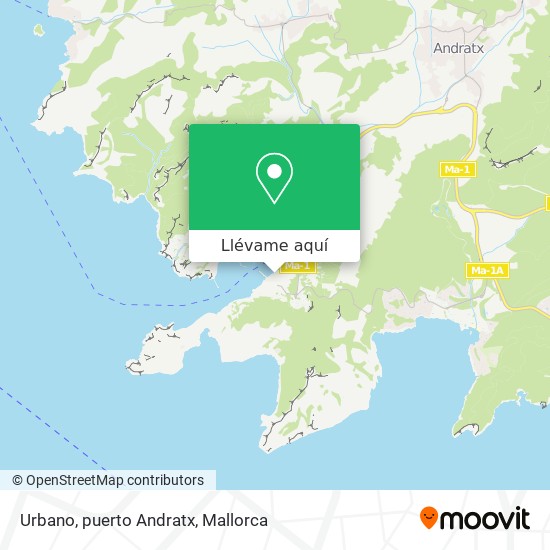 Mapa Urbano, puerto Andratx
