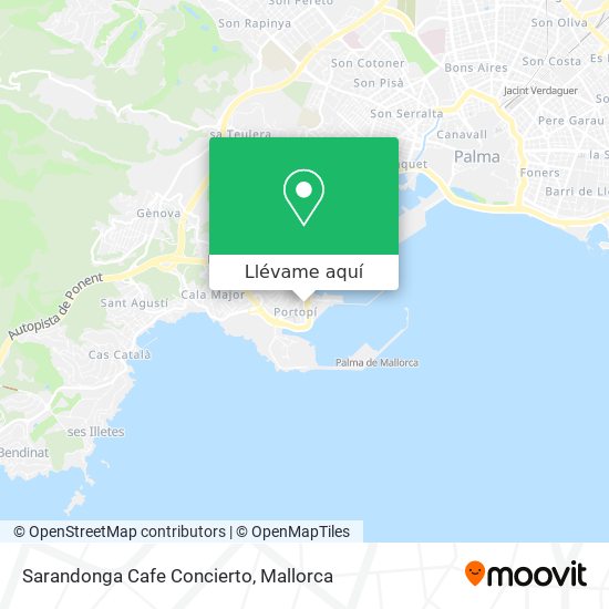Mapa Sarandonga Cafe Concierto