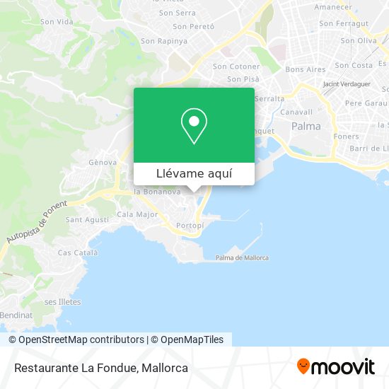 Mapa Restaurante La Fondue