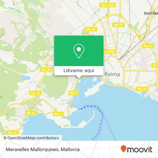 Mapa Meravelles Mallorquines, Avinguda Gabriel Roca, 15 07014 Son Armadams Palma de Mallorca