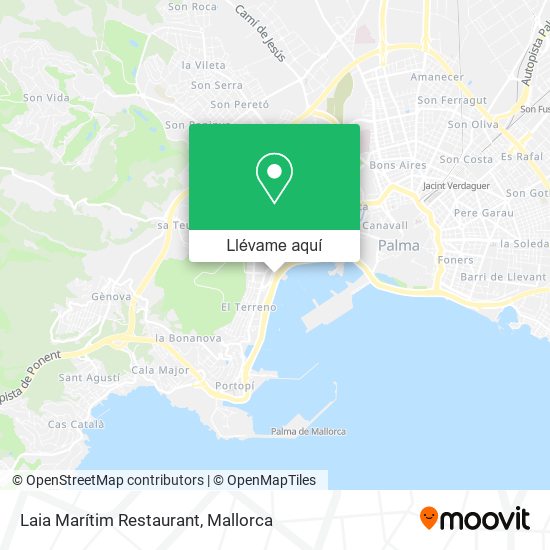 Mapa Laia Marítim Restaurant