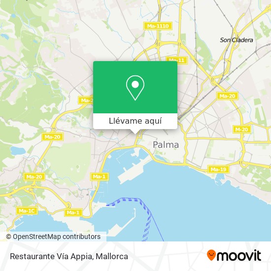 Mapa Restaurante Vía Appia
