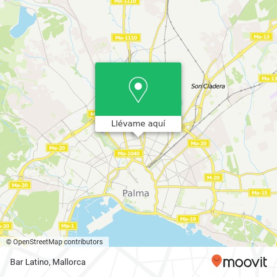 Mapa Bar Latino, Carrer Francesc Fiol i Juan 07010 Bons Aires Palma de Mallorca