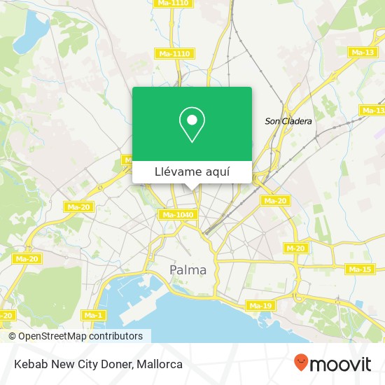 Mapa Kebab New City Doner, Carrer Francesc Fiol i Juan 07010 Bons Aires Palma de Mallorca