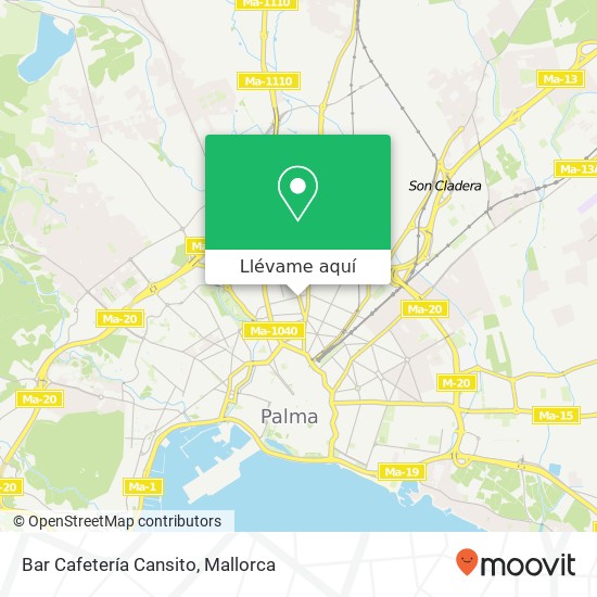 Mapa Bar Cafetería Cansito, Carrer de Francesc Suau, 15 07010 Bons Aires Palma de Mallorca