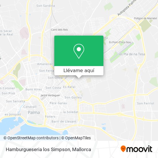 Mapa Hamburgueseria los Simpson