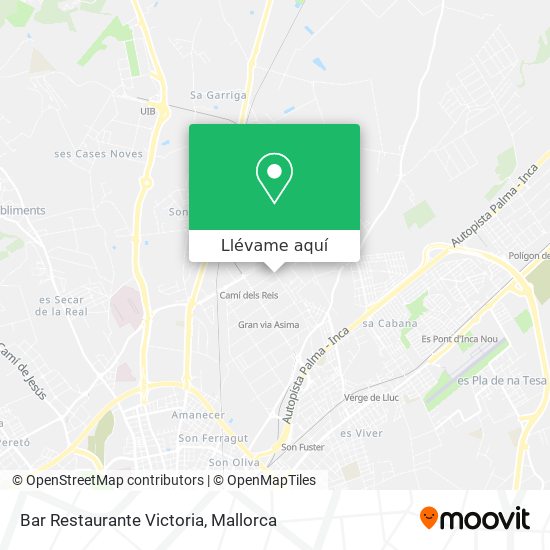 Mapa Bar Restaurante Victoria