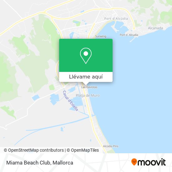 Mapa Miama Beach Club