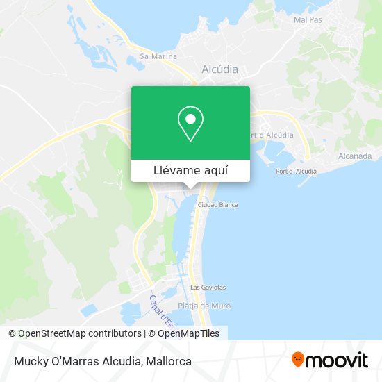 Mapa Mucky O'Marras Alcudia