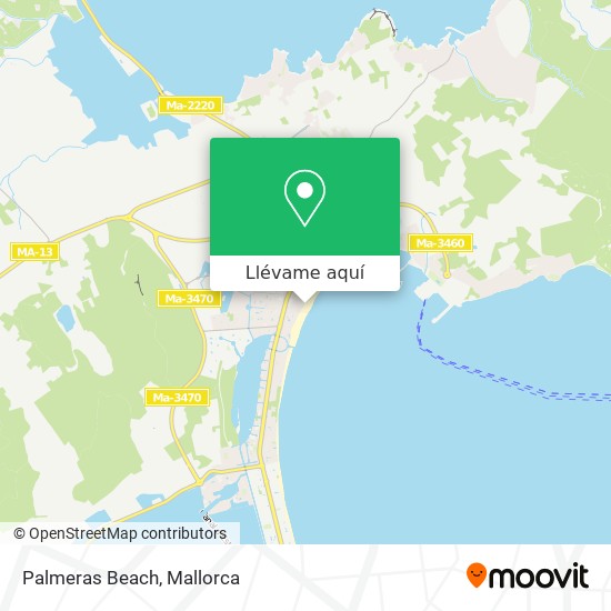 Mapa Palmeras Beach