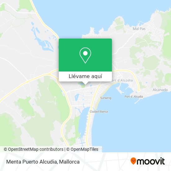 Mapa Menta Puerto Alcudia