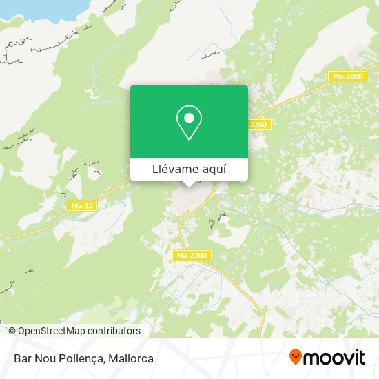 Mapa Bar Nou Pollença