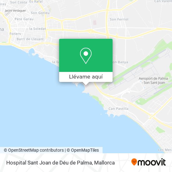 Mapa Hospital Sant Joan de Déu de Palma