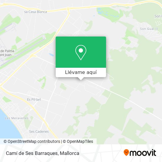 Mapa Camí de Ses Barraques