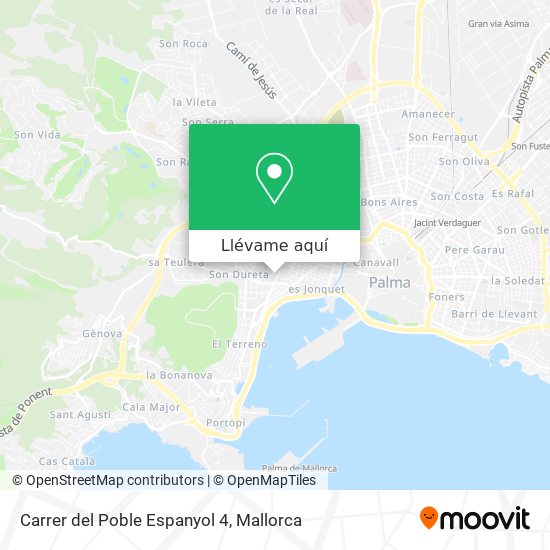 Mapa Carrer del Poble Espanyol 4