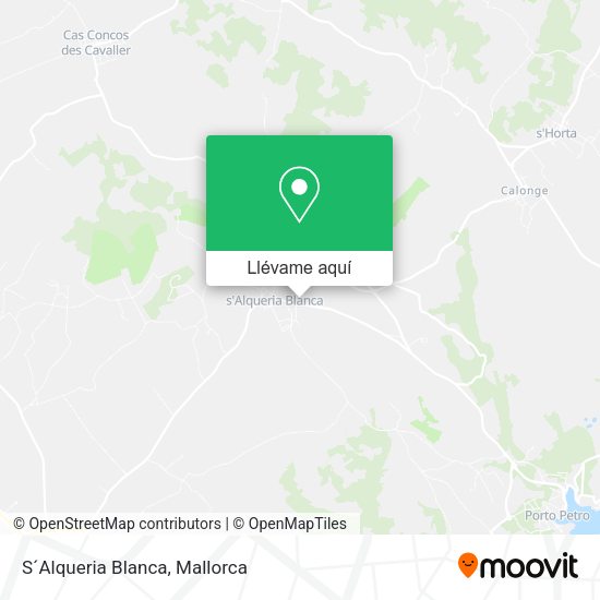 Mapa S´Alqueria Blanca