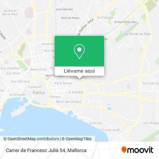 Mapa Carrer de Francesc Julià 54