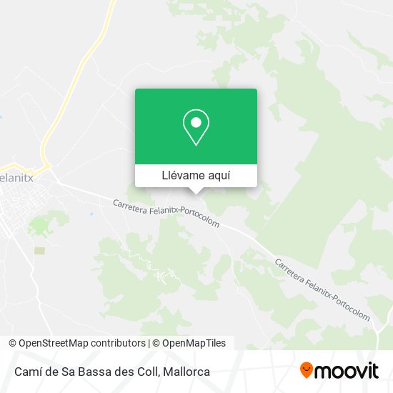 Mapa Camí de Sa Bassa des Coll