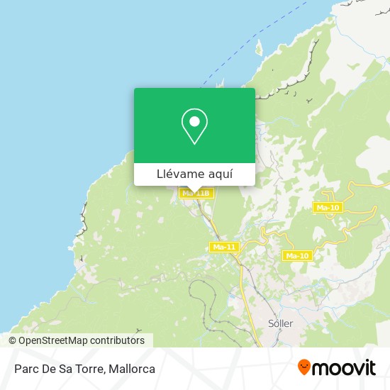 Mapa Parc De Sa Torre