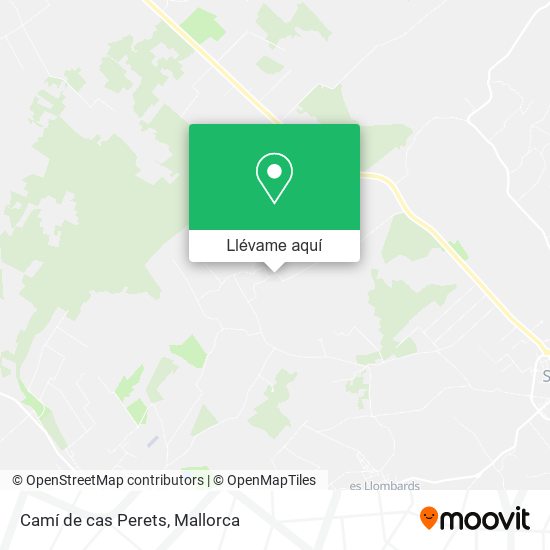Mapa Camí de cas Perets