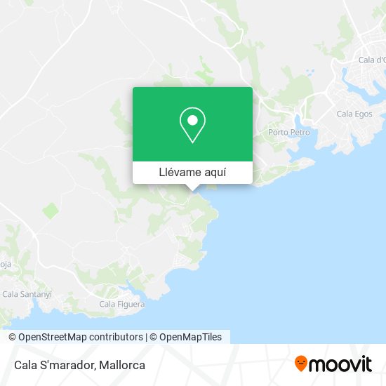 Mapa Cala S'marador