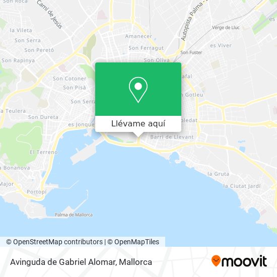 Mapa Avinguda de Gabriel Alomar