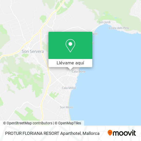 Mapa PROTUR FLORIANA RESORT Aparthotel