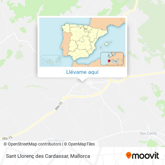 Mapa Sant Llorenç des Cardassar