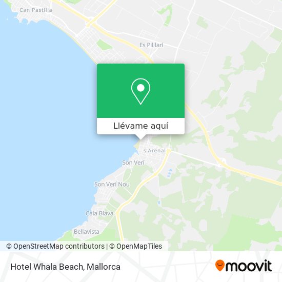 Mapa Hotel Whala Beach