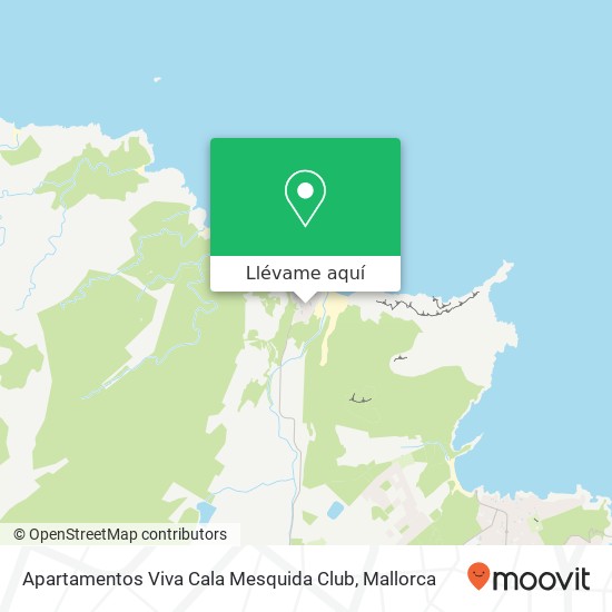 Mapa Apartamentos Viva Cala Mesquida Club