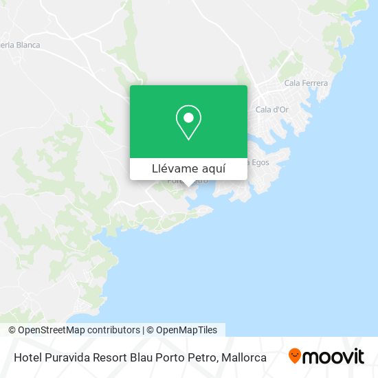 Mapa Hotel Puravida Resort Blau Porto Petro