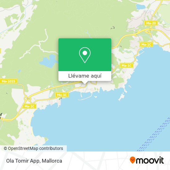 Mapa Ola Tomir App