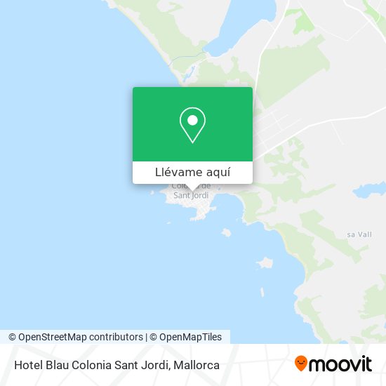 Mapa Hotel Blau Colonia Sant Jordi