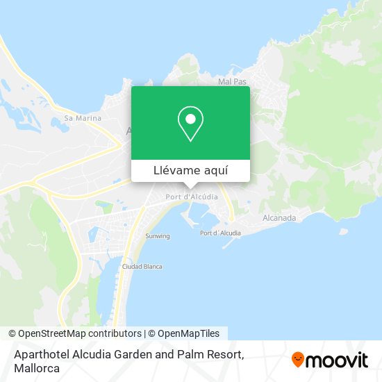 Mapa Aparthotel Alcudia Garden and Palm Resort