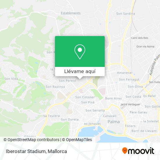 Mapa Iberostar Stadium