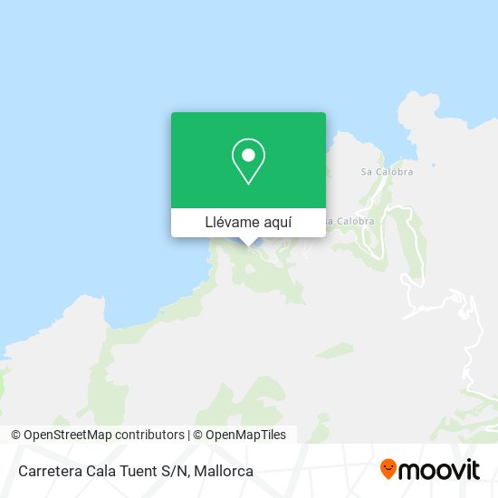 Mapa Carretera Cala Tuent S/N