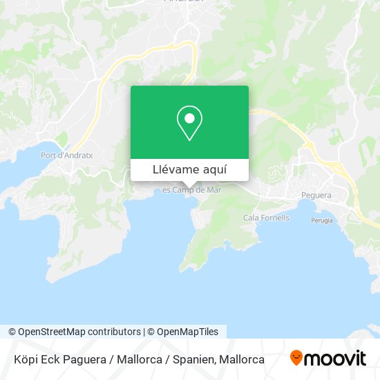 Mapa Köpi Eck Paguera / Mallorca / Spanien
