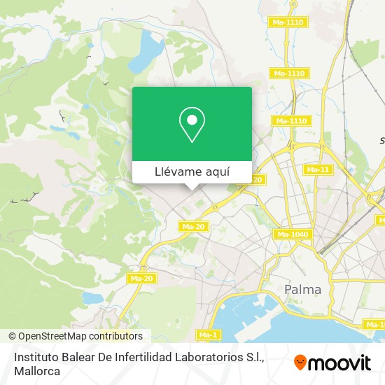 Mapa Instituto Balear De Infertilidad Laboratorios S.l.