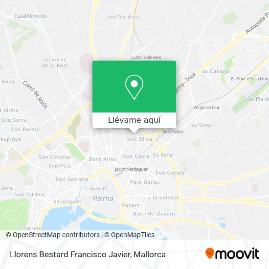 Mapa Llorens Bestard Francisco Javier