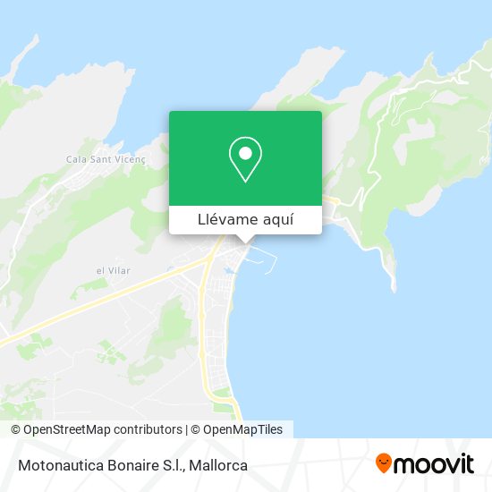 Mapa Motonautica Bonaire S.l.