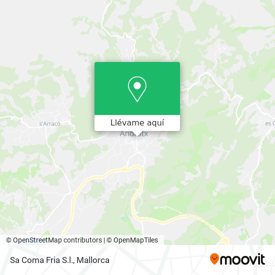 Mapa Sa Coma Fria S.l.