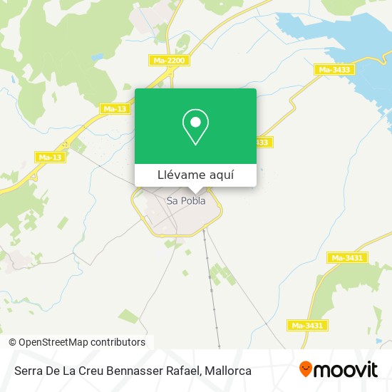 Mapa Serra De La Creu Bennasser Rafael