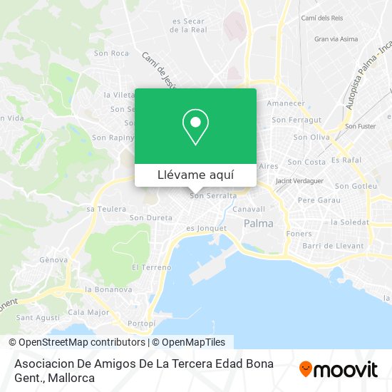 Cómo llegar a Asociacion De Amigos De La Tercera Edad Bona Gent. en Palma  De Mallorca en Autobús o Metro?