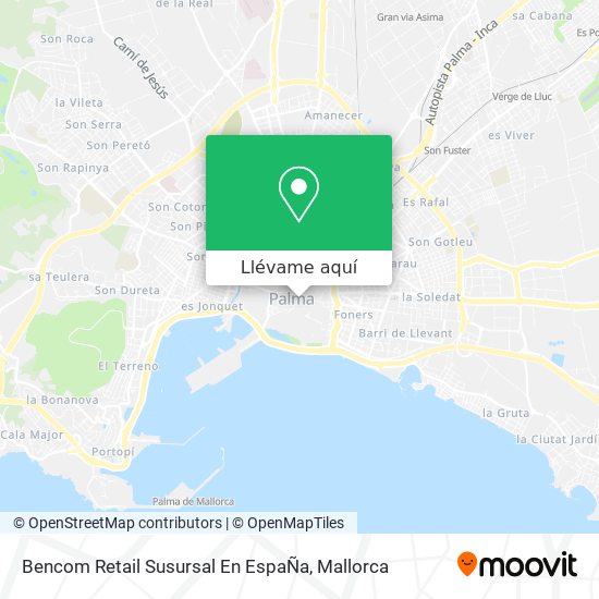 Mapa Bencom Retail Susursal En EspaÑa