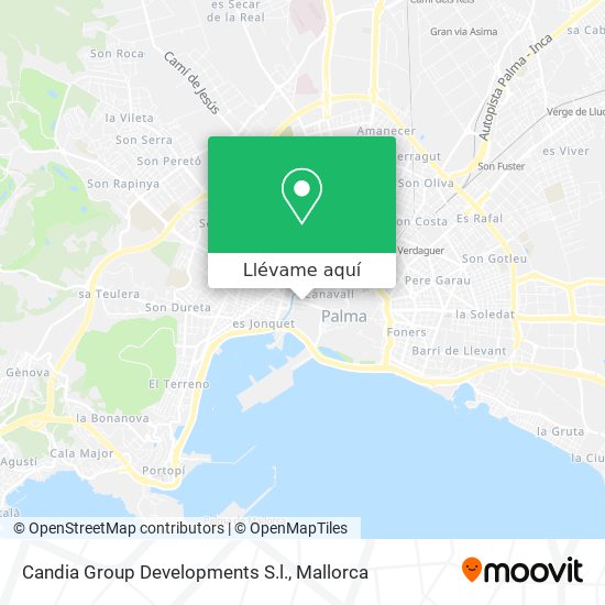 Mapa Candia Group Developments S.l.