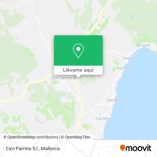 Mapa Ca'n Parrino S.l.
