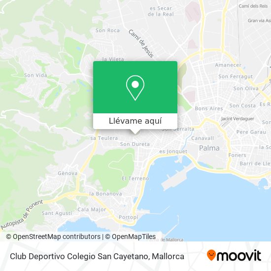 Mapa Club Deportivo Colegio San Cayetano