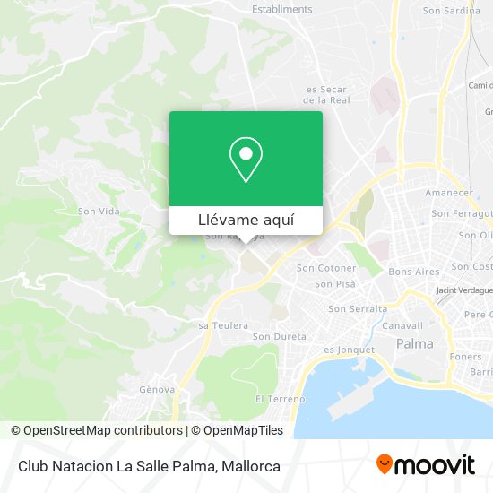 Mapa Club Natacion La Salle Palma